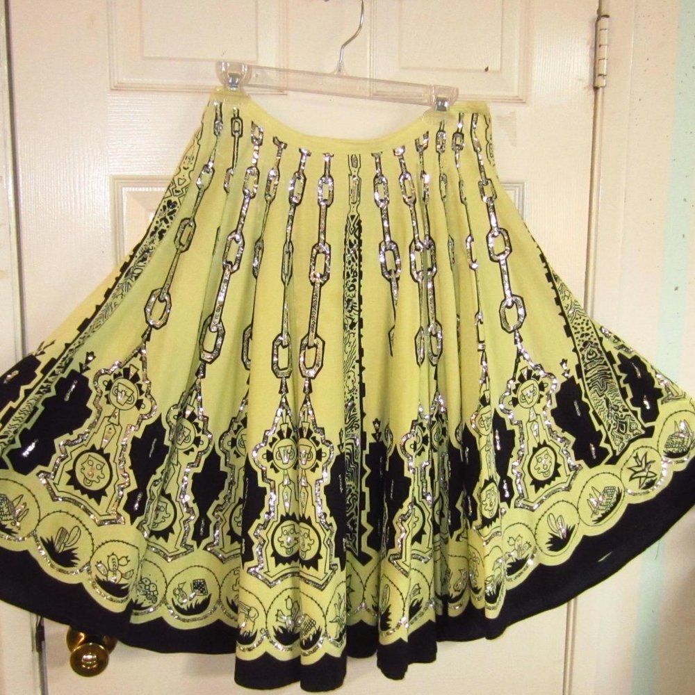 Papilion Sequin trim full skirt
